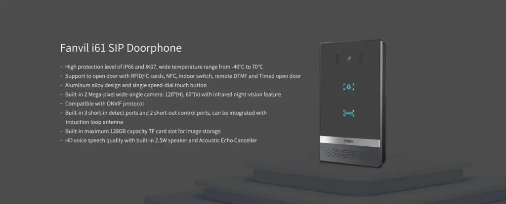 Fanvil SIP Video Doorphone : Model i61