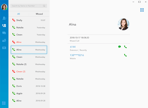 yeastar ip pbx calling